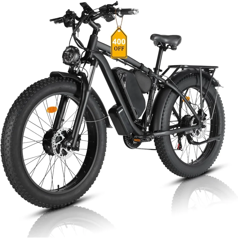 Dual Motor Ebike Kit 2000W - %a elektrische fiets voor volwassenen, dubbele