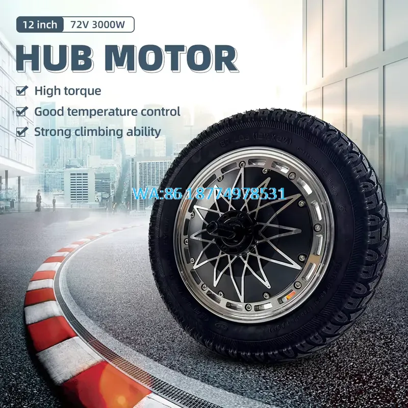 Wmwmnu voor 12 Inch Bldc Naafm - 5000W Hub Motor Kit 72V recensie en prijs